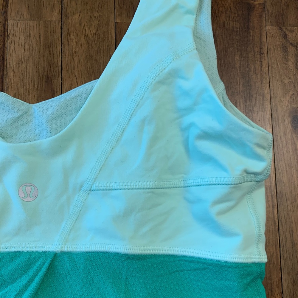 Lululemon athletica tank with mesh bodice